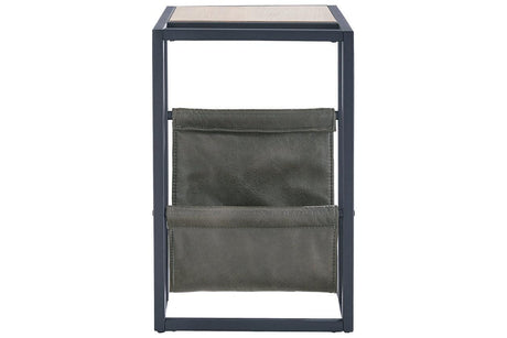 Freslowe Light Brown/Black Chairside End Table by Ashley at Eve Furniture