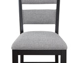 Frey Black and Gray Counter Height Chair, Set of 2 by Crown Mark at Eve Furniture