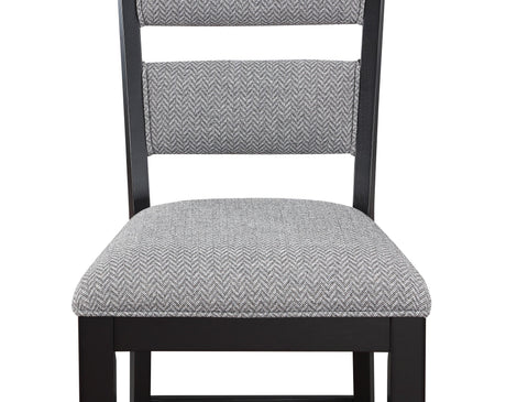 Frey Black and Gray Counter Height Chair, Set of 2 by Crown Mark at Eve Furniture