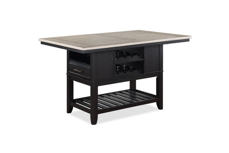 Frey Black and Gray Counter Height Dining Set by Crown Mark at Eve Furniture