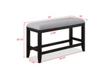 Frey Black and Gray Counter Height Dining Set by Crown Mark at Eve Furniture