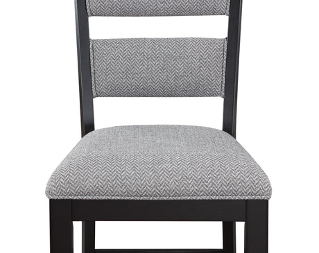 Frey Black and Gray Counter Height Dining Set by Crown Mark at Eve Furniture