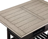Frey Black and Gray Counter Height Table by Crown Mark at Eve Furniture