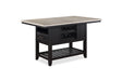 Frey Black and Gray Counter Height Table by Crown Mark at Eve Furniture