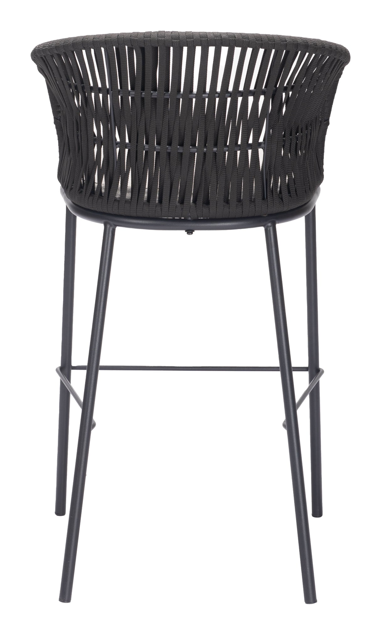 Freycinet Black Outdoor Barstool (Set of 2) by Zuomod at Eve Furniture