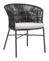 Freycinet Black Outdoor Dining Chair (Set of 2) by Zuomod at Eve Furniture