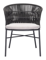 Freycinet Black Outdoor Dining Chair (Set of 2) by Zuomod at Eve Furniture
