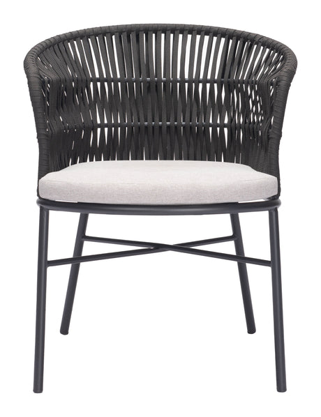 Freycinet Black Outdoor Dining Chair (Set of 2) by Zuomod at Eve Furniture