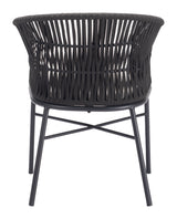 Freycinet Black Outdoor Dining Chair (Set of 2) by Zuomod at Eve Furniture