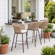 Freycinet Natural Outdoor Barstool (Set of 2) by Zuomod at Eve Furniture
