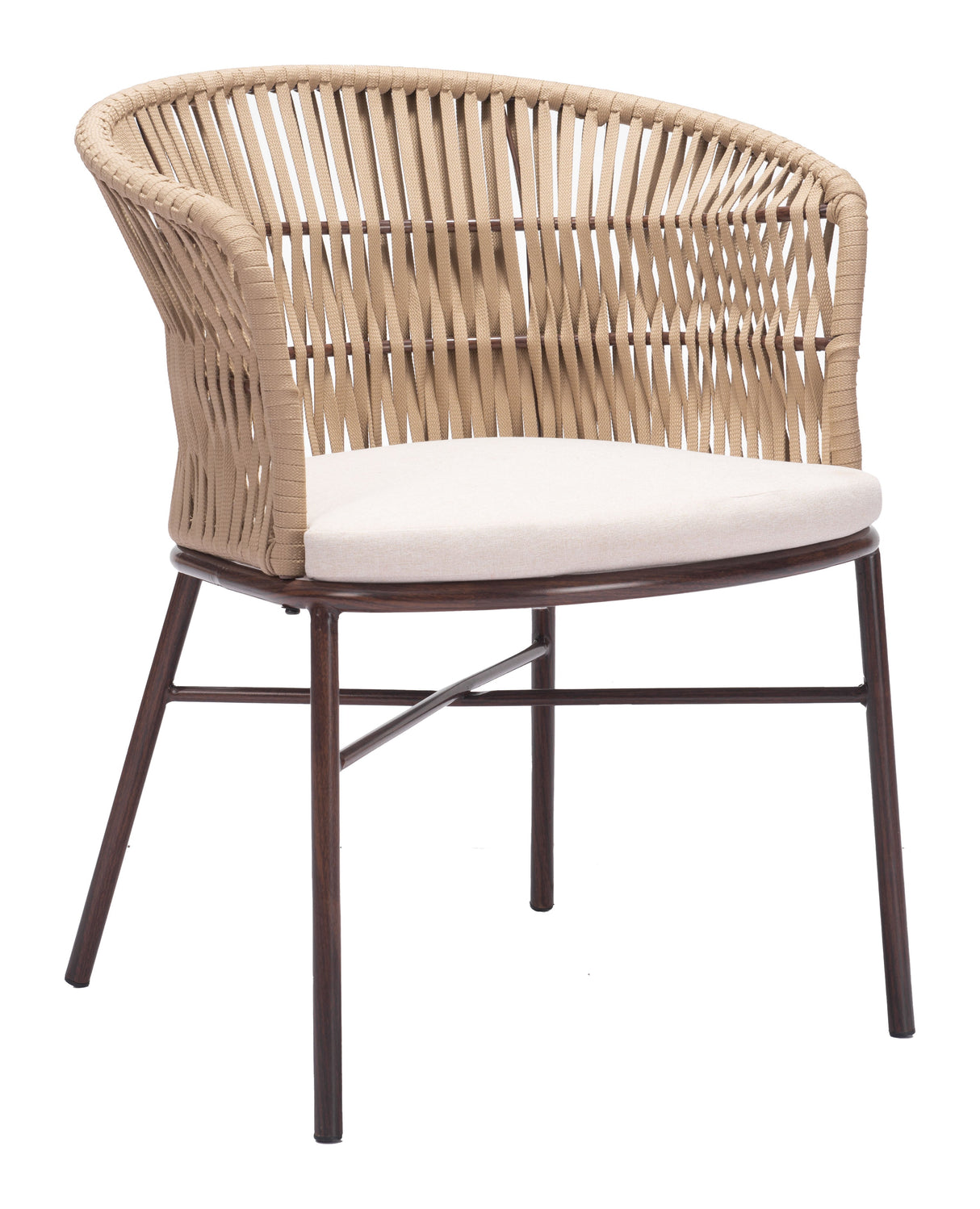 Freycinet Natural Outdoor Dining Chair (Set of 2) by Zuomod at Eve Furniture