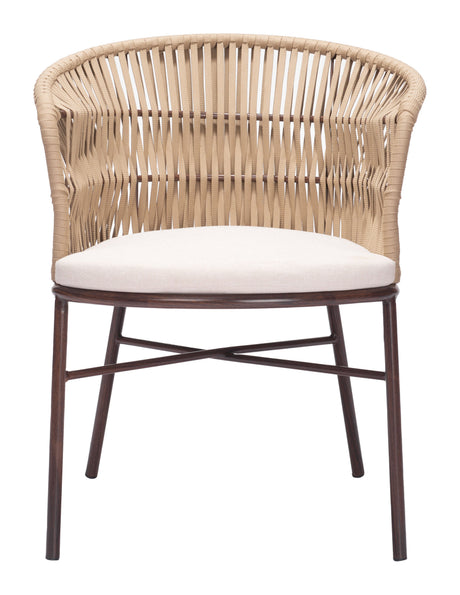Freycinet Natural Outdoor Dining Chair (Set of 2) by Zuomod at Eve Furniture