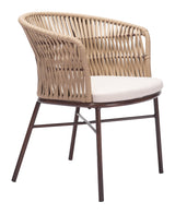 Freycinet Natural Outdoor Dining Chair (Set of 2) by Zuomod at Eve Furniture