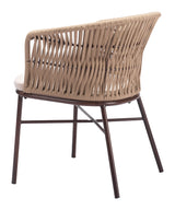 Freycinet Natural Outdoor Dining Chair (Set of 2) by Zuomod at Eve Furniture