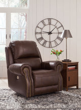 Freyeburg Walnut Power Recliner