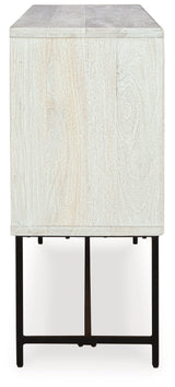 Freyton White/Gray Accent Cabinet