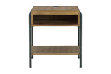 Fridley Brown/Black End Table by Ashley at Eve Furniture