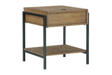 Fridley Brown/Black End Table by Ashley at Eve Furniture