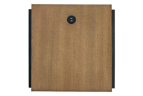 Fridley Brown/Black End Table by Ashley at Eve Furniture