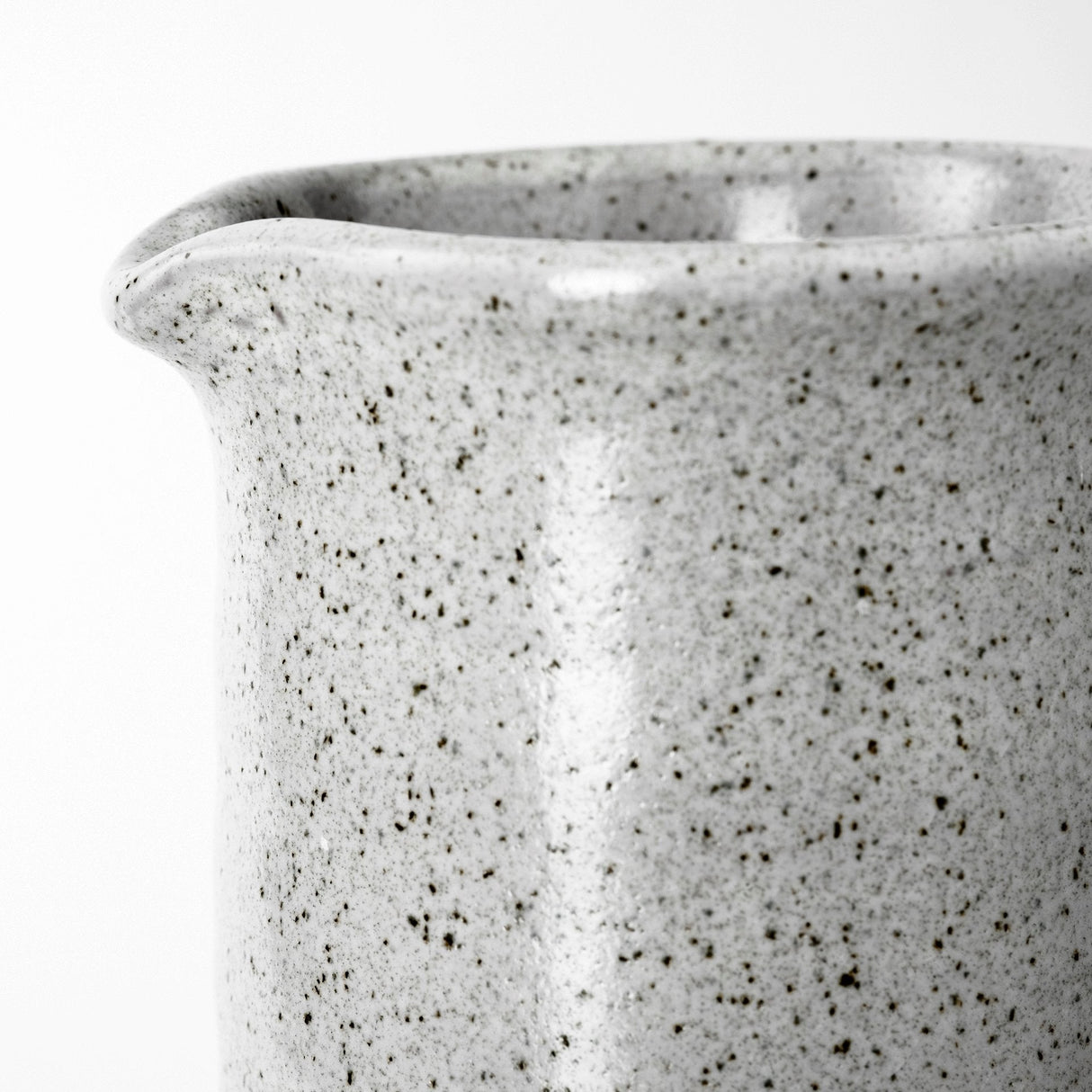 Frieda Large Freckled Gray Ceramic Jug by Mercana at Eve Furniture