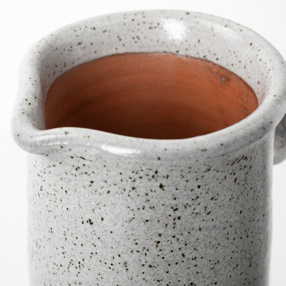 Frieda Small Freckled Gray Ceramic Jug by Mercana at Eve Furniture
