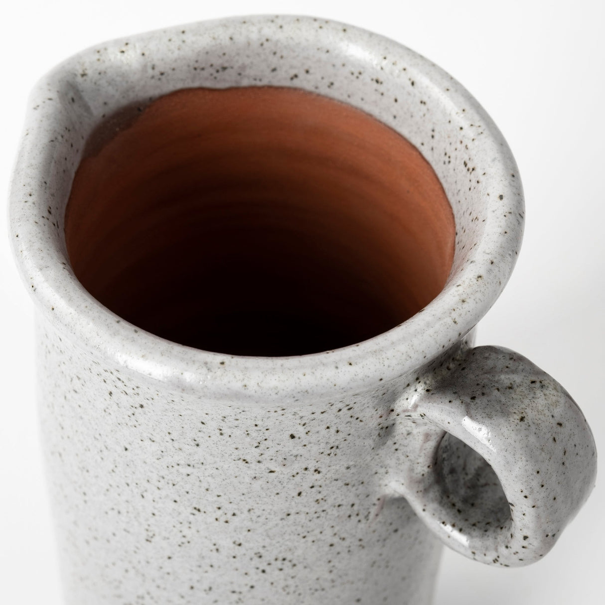 Frieda Small Freckled Gray Ceramic Jug by Mercana at Eve Furniture