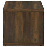 Frisco Dark Pine Square Engineered Wood Side End Table by Coaster at Eve Furniture