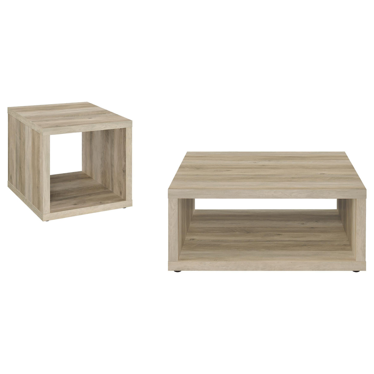 Frisco Distressed Pine 2-Piece Coffee and End Table Set by Coaster at Eve Furniture