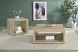Frisco Distressed Pine 2-Piece Coffee and End Table Set by Coaster at Eve Furniture