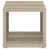 Frisco Distressed Pine Square Engineered Wood Side End Table by Coaster at Eve Furniture