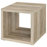 Frisco Distressed Pine Square Engineered Wood Side End Table by Coaster at Eve Furniture