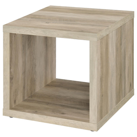 Frisco Distressed Pine Square Engineered Wood Side End Table by Coaster at Eve Furniture