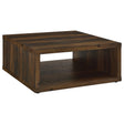 Frisco Square Engineered Wood Coffee Table Dark Pine by Coaster at Eve Furniture