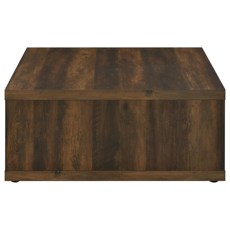 Frisco Square Engineered Wood Coffee Table Dark Pine by Coaster at Eve Furniture