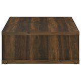 Frisco Square Engineered Wood Coffee Table Dark Pine by Coaster at Eve Furniture