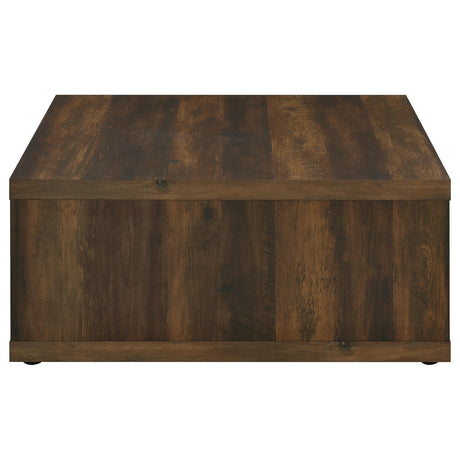Frisco Square Engineered Wood Coffee Table Dark Pine by Coaster at Eve Furniture