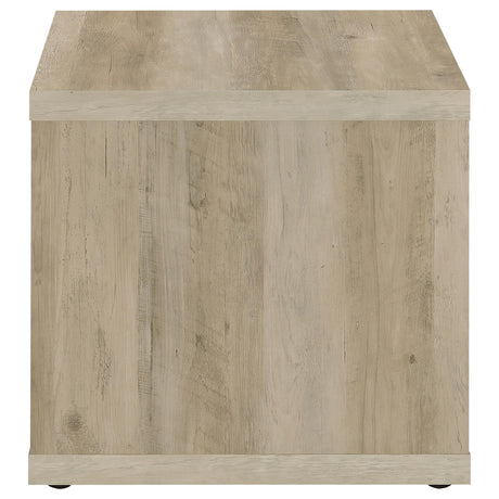 Frisco Distressed Pine Square Engineered Wood Side End Table by Coaster at Eve Furniture