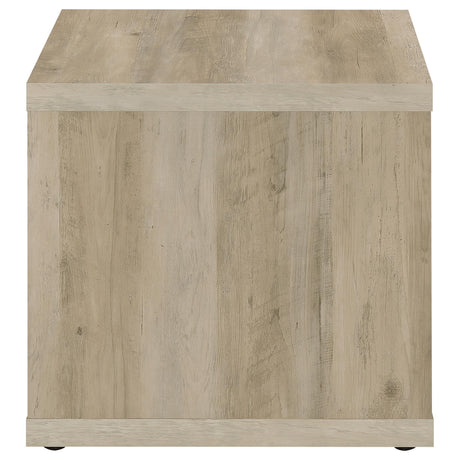 Frisco Distressed Pine Square Engineered Wood Side End Table by Coaster at Eve Furniture