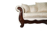 Frisina Beige/Dark Cherry 2-Piece Living Room Set by Furniture of America at Eve Furniture
