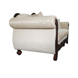 Frisina Beige/Dark Cherry Loveseat by Furniture of America at Eve Furniture