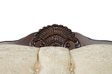 Frisina Beige/Dark Cherry Sofa by Furniture of America at Eve Furniture