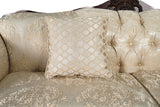 Frisina Beige/Dark Cherry Sofa by Furniture of America at Eve Furniture