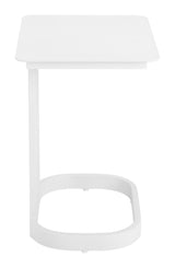 Friss White Outdoor End Table by Zuomod at Eve Furniture