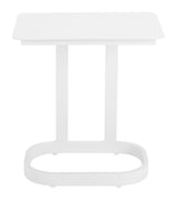 Friss White Outdoor End Table by Zuomod at Eve Furniture