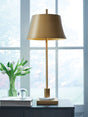 Fritzburn Gold Finish/White Table Lamp by Ashley at Eve Furniture