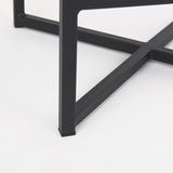 Frodo 26.4H Gray Fabric Seat W/Black Iron Frame Counter Stool by Mercana at Eve Furniture