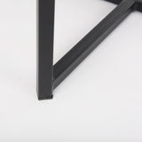 Frodo Gray Fabric Seat W/Black Iron Frame Bar Stool by Mercana at Eve Furniture