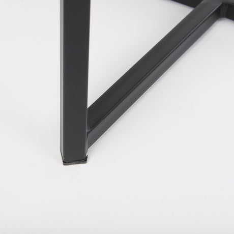 Frodo Gray Fabric Seat W/Black Iron Frame Bar Stool by Mercana at Eve Furniture