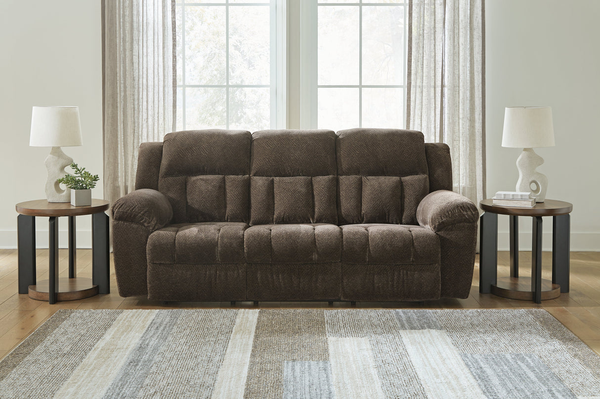 Frohn Chocolate Reclining Sofa