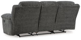 Frohn Graphite Manual Reclining Sofa and Loveseat by Ashley at Eve Furniture
